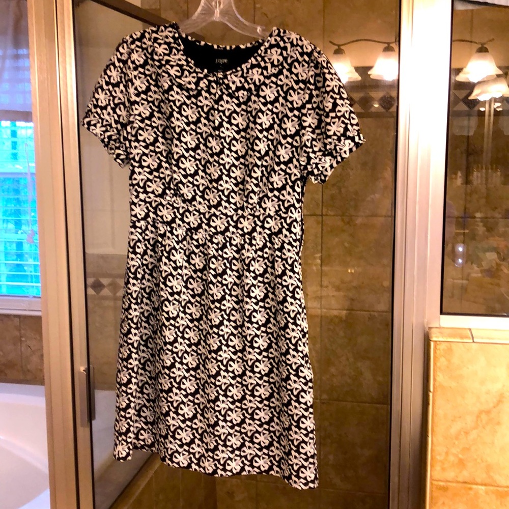 Black and white J. Crew dress